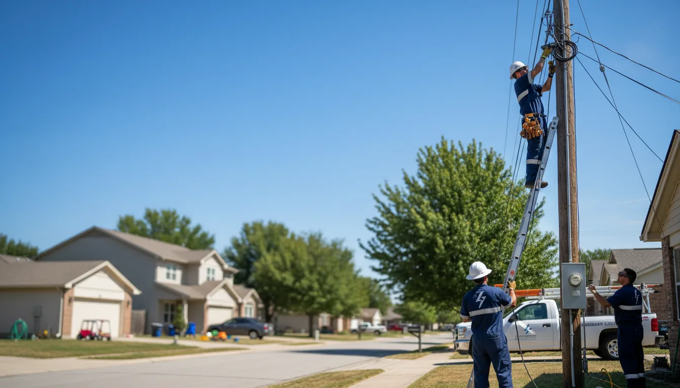 Residential electrician providing installation services in Dolphin, VA